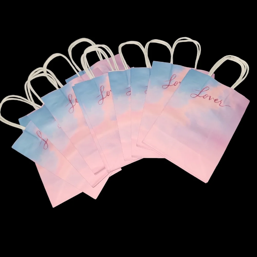 12pk Taylor Swift Lover Gift Bags. Thick and Strong Materials. Lover Theme - Picture 1 of 6